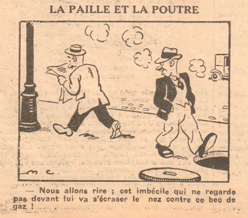 Coeurs Vaillants 1933 - n°45 - La paille et la poutre - 5 novembre 1933 - page 4