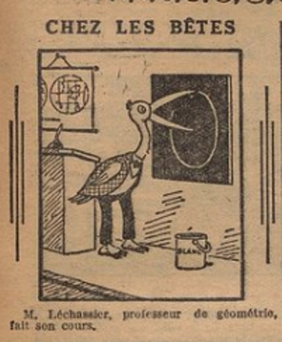 Fillette 1934 - n°1347 - page 15 - Chez les bêtes - 14 janvier 1934