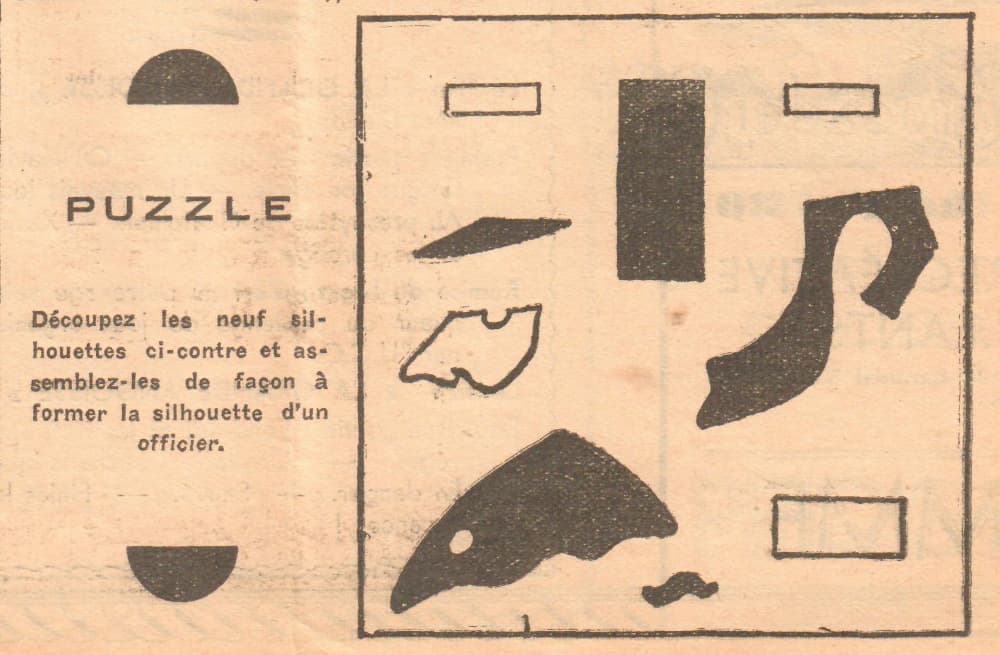 Coeurs Vaillants 1934 - n°19 - page 6 - Puzzle - 6 mai 1934