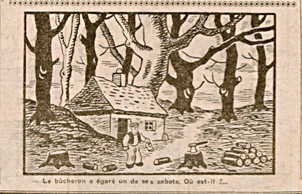 Coeurs Vaillants 1932 - n°27 - Page 7 - Où est le sabot du bûcheron - 3 juillet 1932