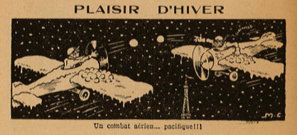 Almanach Pierrot 1939 - page 4 - Plaisir d'hiver
