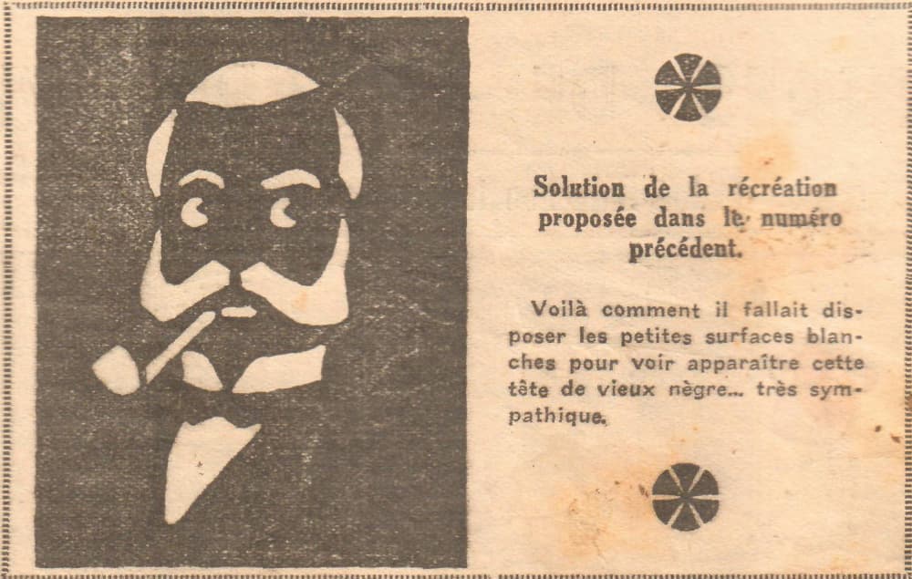 Coeurs Vaillants 1934 - n°10 - page 2 - Solution de la récréation proposée dans le n° précédent - 4 mars 1934