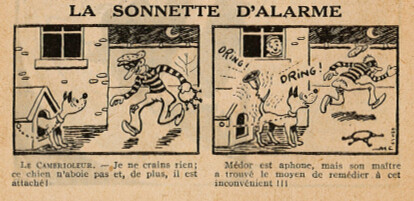 Almanach Pierrot 1939 - page 56 - La sonnette d'alarme