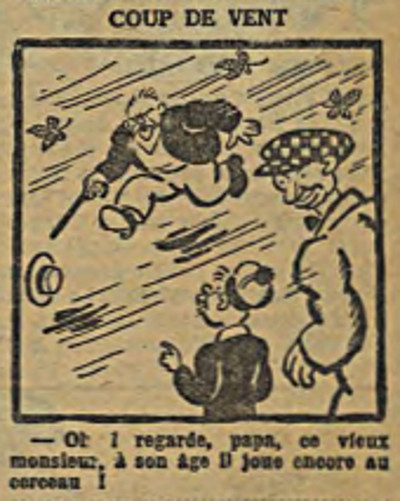 Fillette 1929 - n°1120 - page 8 - Coup de vent - 8 septembre 1929