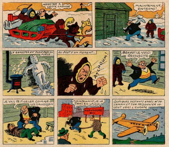 Pat épate 1949 - n°38 - Le Singe Rouge - 18 septembre 1949 - pages centrales