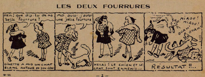 Lisette 1939 - n°11 - Les deux fourrures - 12 mars 1939 - page 2