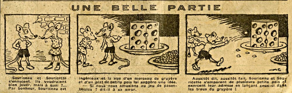 Coeurs Vaillants 1934 - n°43 - page 2 - Une belle partie - 21 octobre 1934