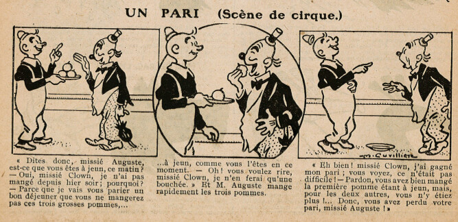 Almanach Guignol 1933 - Un pari (Scène de cirque) - page 54