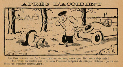 Almanach Pierrot 1934 - page 124 - Après l'accident