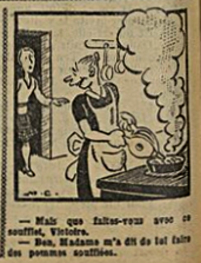 Fillette 1931 - n°1217 - page 6 - Mias que faites-vous avec ce soufflet Victoire - 19 juillet 1931