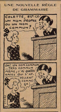 Lisette 1939 - n°46 - Une nouvelle règle de grammaire - 12 novembre 1939 - page 14