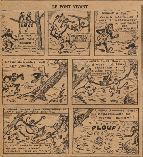 Fillette 1938 - n°1590 - page 12 - Le pont vivant - 11 septembre 1938