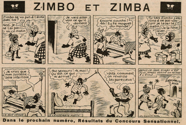 Zimbo et Zimba - Ames Vaillantes 1950 - n°2 - 8 janvier 1950