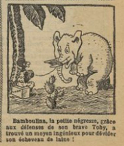 Fillette 1931 - n°1208 - page 11 - Bamboulina la petite négresse a trouvé un moyen ingénieux - 17 mai 1931