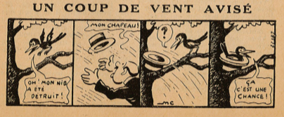 Almanach Lisette 1938 - page 85 - Un coup de vent avisé