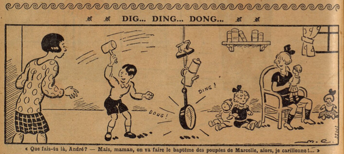 Lisette 1930 - n°11 - Dig...  Ding...  Dong... - 16 mars 1930