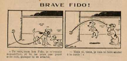 Almanach Lisette 1928 - page 9 - Brave Fido !