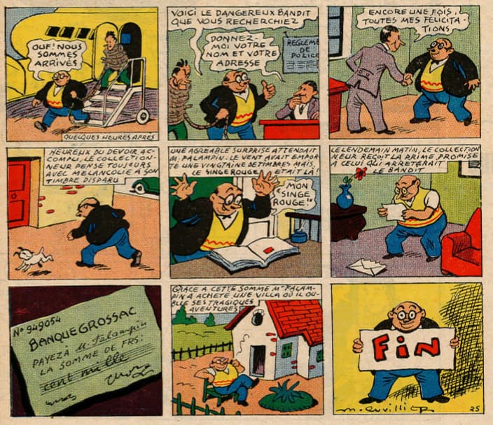 Pat épate 1949 - n°39 - Le Singe Rouge - 25 septembre 1949 - pages centrales
